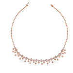 LUXE ROSE DIAMOND DROP NECKLACE