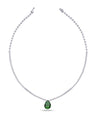 LUXE RADIANCE EMERALD DIAMOND NECKLACE