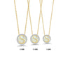 PETITE CZ LETTERS GOLD NECKLACE