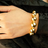 ALL ROUND HUGE SHINNY BALLS GOLD BRACELET