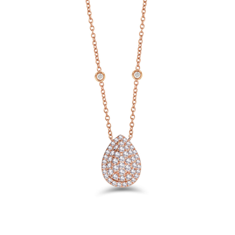 PEAR CLUSTER DIAMOND NECKLACE