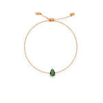 CLASSIC PEAR STONE POLO CLASP GOLD BRACELET