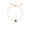 CLASSIC PEAR STONE POLO CLASP GOLD BRACELET