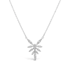 LEAVES SHAPED DIAMOND NECKLACE