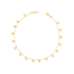 DROPPING STARS GOLD ANKLET