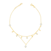DOUBLE LAYERED PEARL GOLD ANKLET