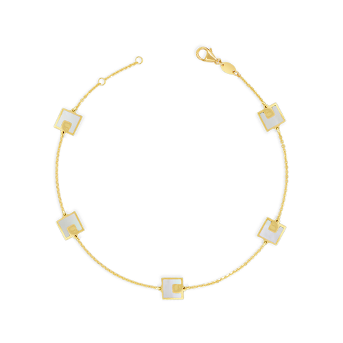 SEPARATED SQUARES GOLD BRACELET