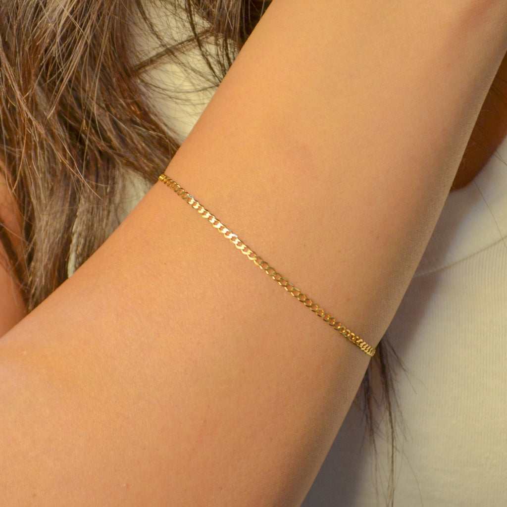 SLIM CHAIN GOLD BRACELET