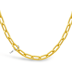 SHINNY OVAL LINK GOLD CHAIN