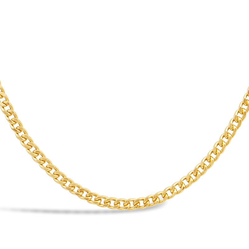 FLAT CURB GOLD CHAIN I