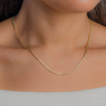 FLAT CURB GOLD CHAIN II