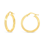 SKINNY CIRCLE HOOP GOLD EARRING