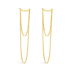 CLASSIC DOUBLE CHAINED GOLD EARRING