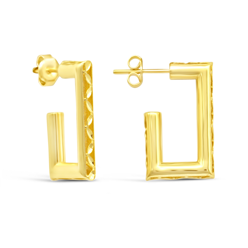 DESIGNED SQUIRE GOLD EARRING