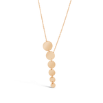 LINE OF CIRCLES GOLD NECKLACE