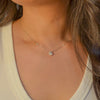 SPARKLING PEAR-SHAPED DIAMOND NECKLACE