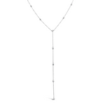 LONG DROPPING CHAIN DIAMOND NECKLACE