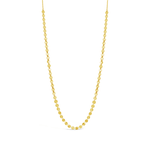 CHAIN OF TINY ATTACHED CIRCLES GOLD NECKLACE