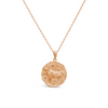DOUBLE FACED TAURUS HOROSCOPE GOLD NECKLACE