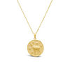 DOUBLE FACED ARIES HOROSCOPE GOLD NECKLACE