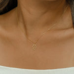 ENGRAVED HAND GOLD NECKLACE