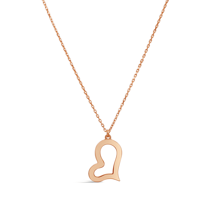 NEW STYLED-HEART GOLD NECKLACE