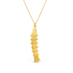 SHINNY FLEXIBLE FISH GOLD NECKLACE