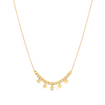 STARS ON GOURMET GOLD NECKLACE