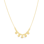 GOURMET WITH CIRCLES GOLD NECKLACE