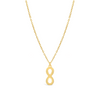 SHINNY INFINITY GOLD NECKLACE