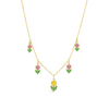 KIDS' SEVERAL FLOWERS GOLD NECKLACE