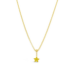 KIDS' SMILEY STAR GOLD NECKLACE