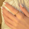 SHINNY CHAIN GOLD RING