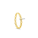 SHINNY CHAIN GOLD RING