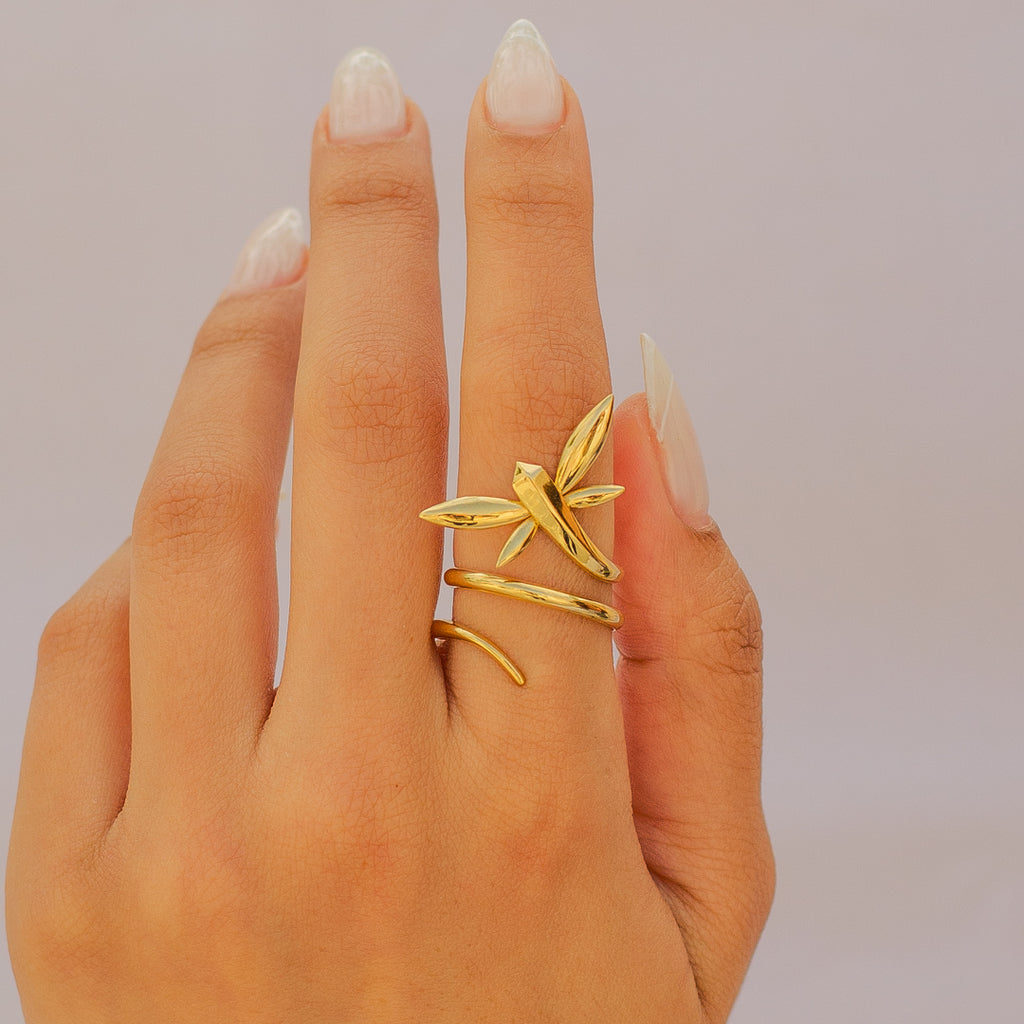 DRAGONFLY GOLD RING