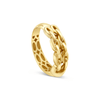 SHINNY DOUBLE CHAIN GOLD RING