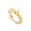 SHINNY THICK TWISTED GOLD BAND