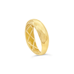 SHINNY CRACKED GOLD RING