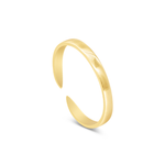 SHINNY OPEN BAND GOLD RING